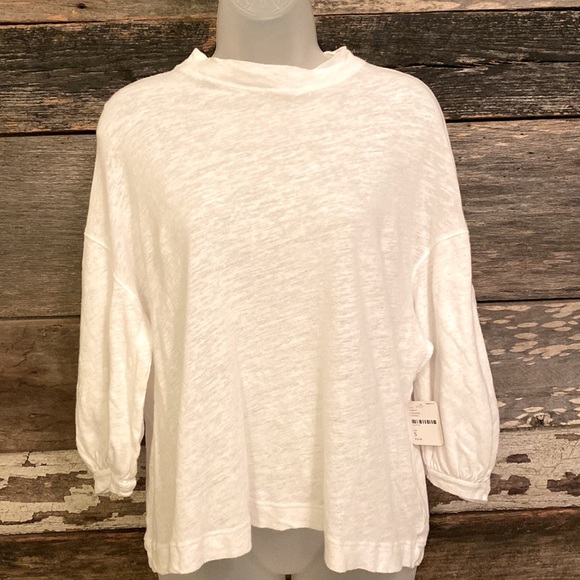 Free People Tops - We The Free Free People White Linen Top